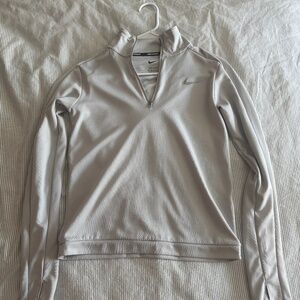 Women's Nike HS silver half zip